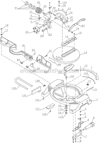 Page A Diagram and Parts List for FS1500CMS Type 1 Black and Decker Miter Saw